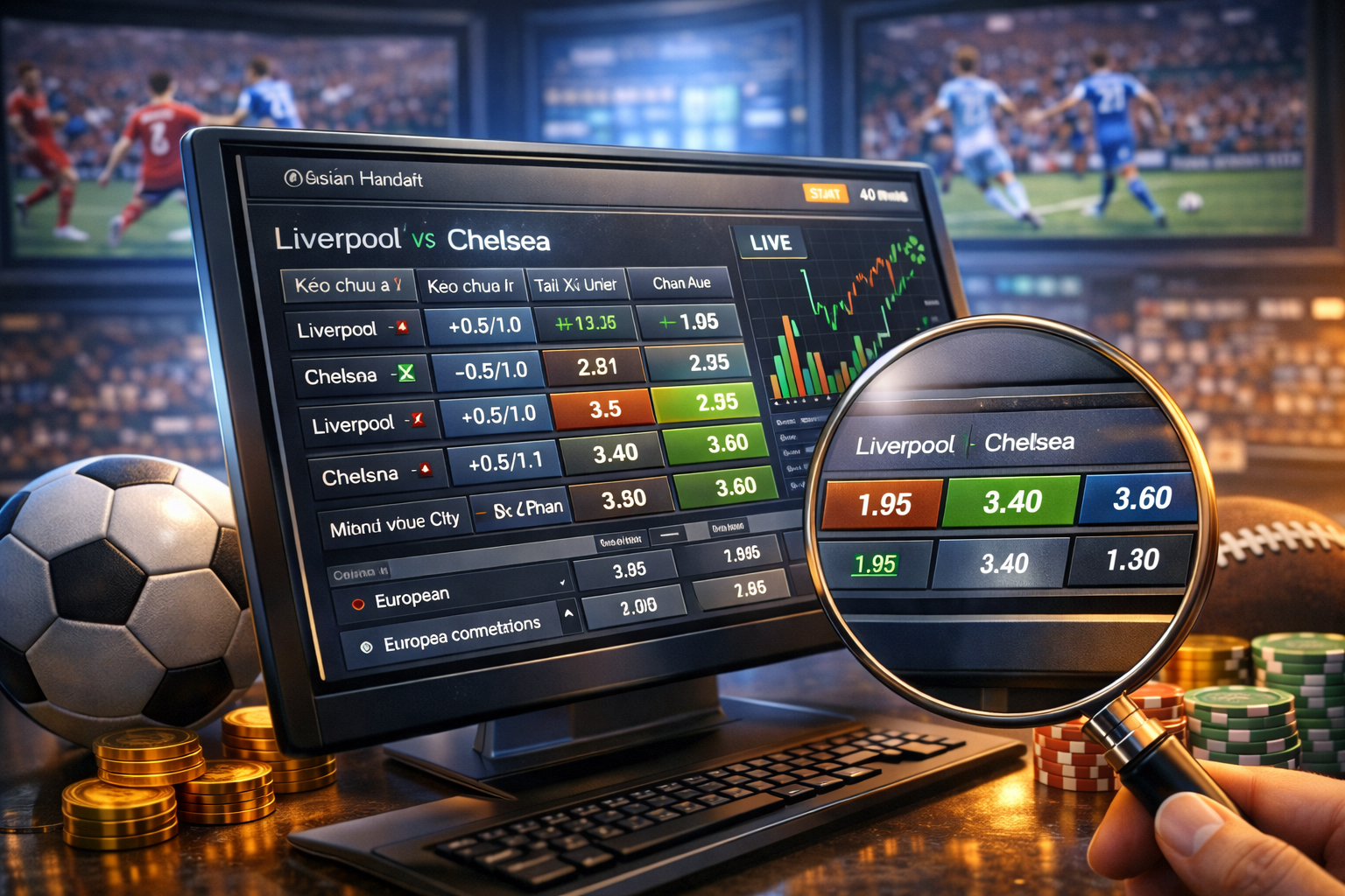 Tỷ lệ cược bóng đá trực tuyến