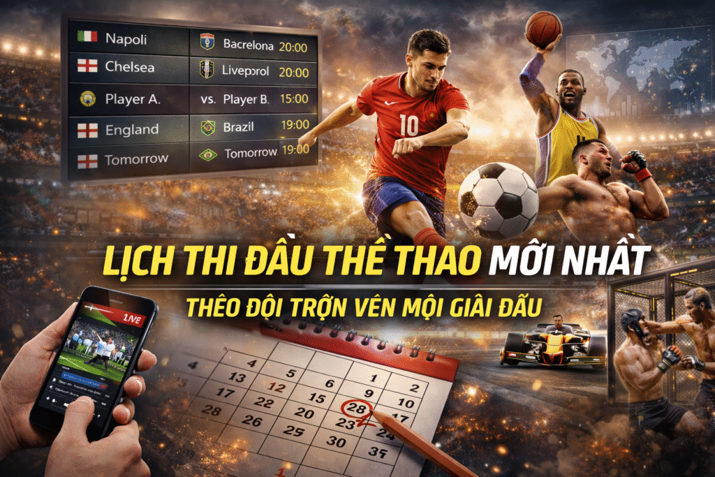 Lịch thi đấu thể thao sôi động