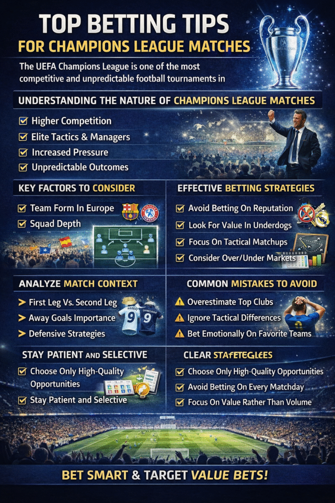 Top Betting Tips For Champions League Matches
